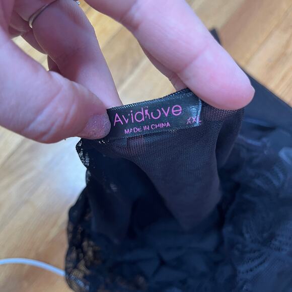 Avidlove Lingerie Nightgown Sexy Chemise Top Y2K babydoll Mesh bow Slip Dress - Picture 6 of 8